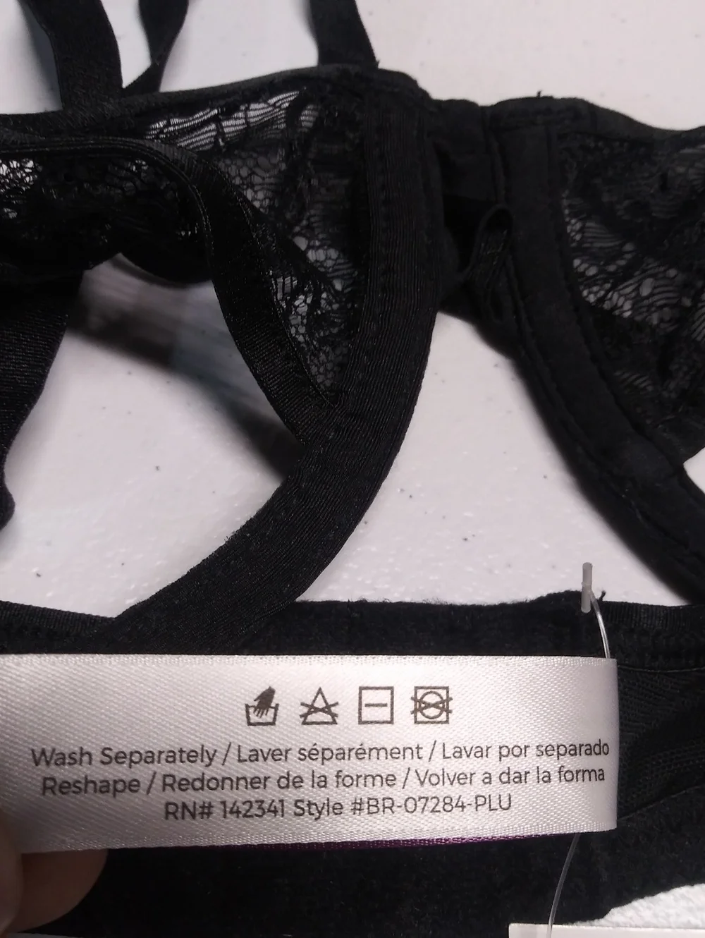 Adore Me Black Eilish Unlined Bra Unlined Strappy Size 36D